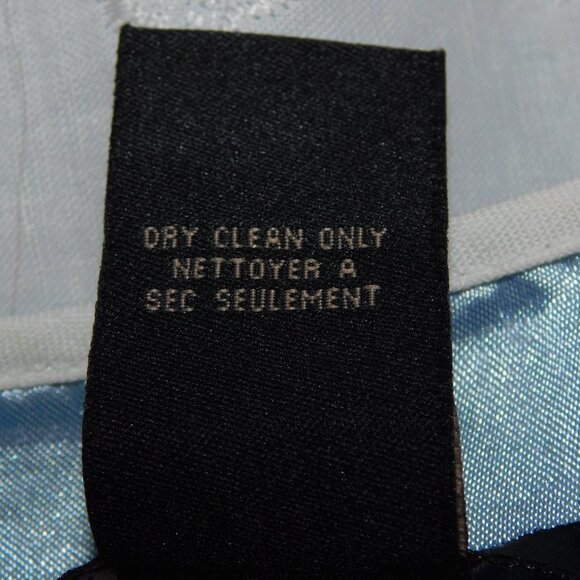 Anne Carson Womens 12 White Linen Eyelet Lined Midi A line Skirt - Picture 2 of 10